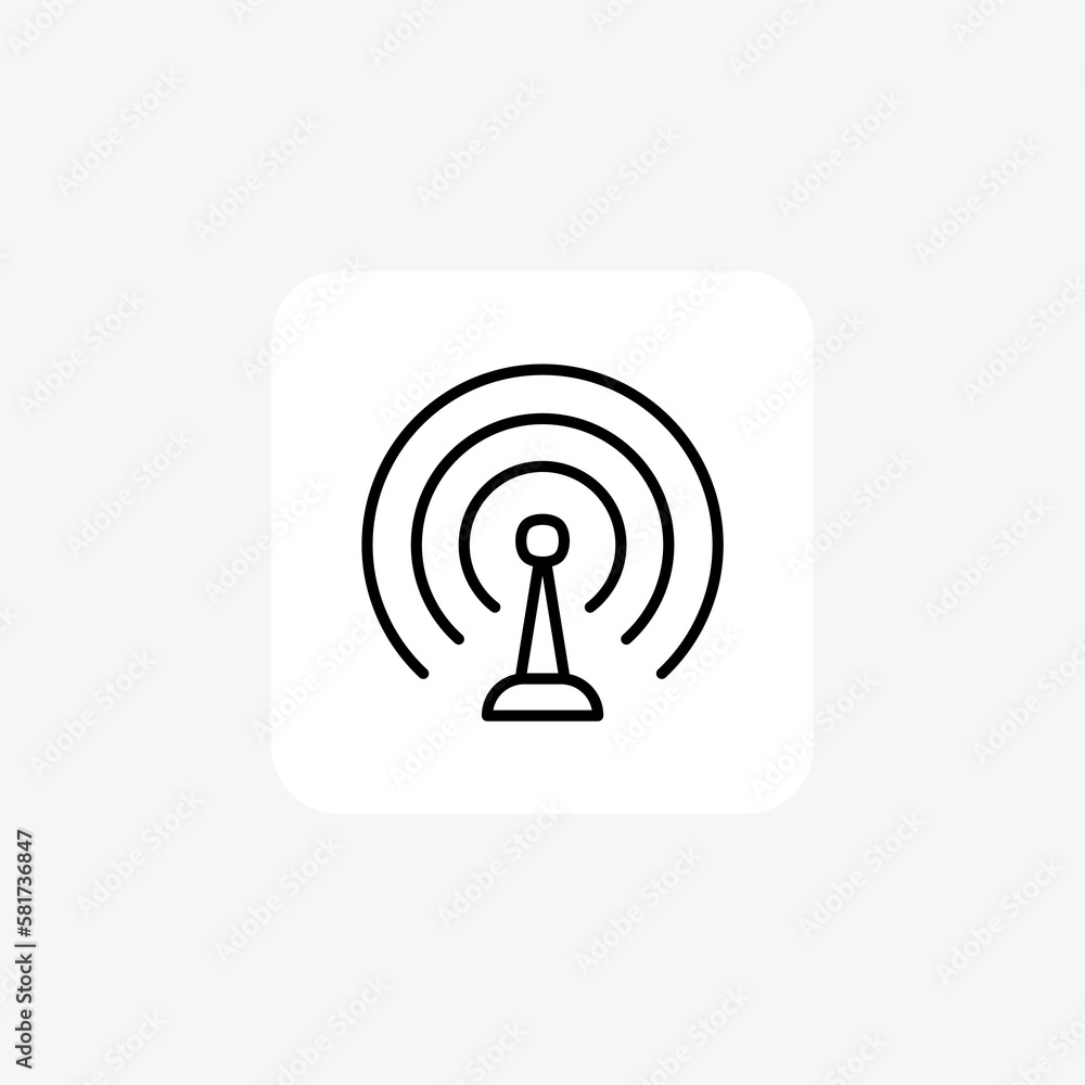 Antena, multimedia fully editable vector flat icon
Antena, multimedia fully editable vector flat icon