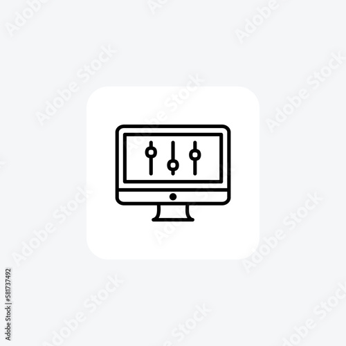 Adjust adjustment  fully editable vector icon

