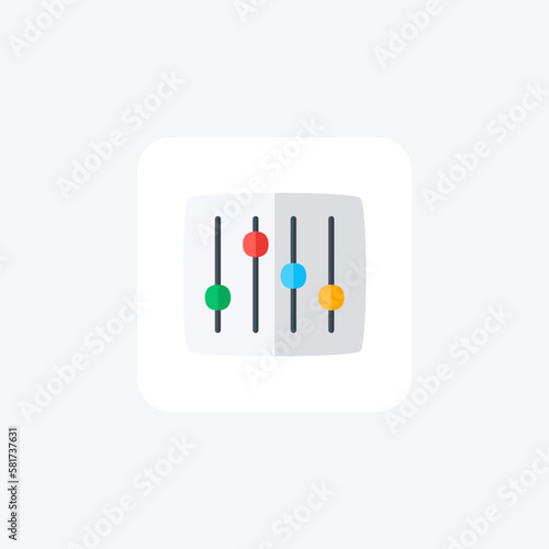 Adjustment multimedia  fully editable vector icon

