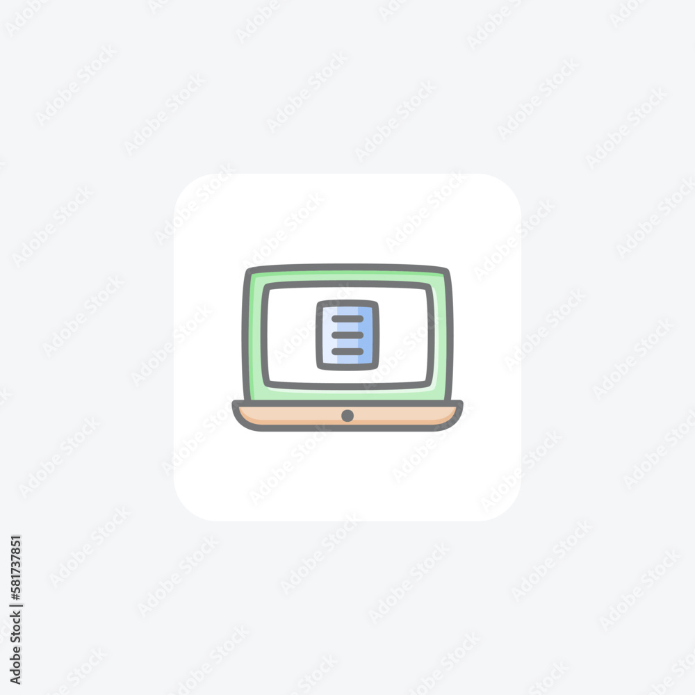 Computer, laptop fully editable vector icon
Computer, laptop fully editable vector icon