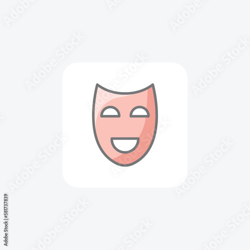 Drama, party, mask icon fully editable vector icon