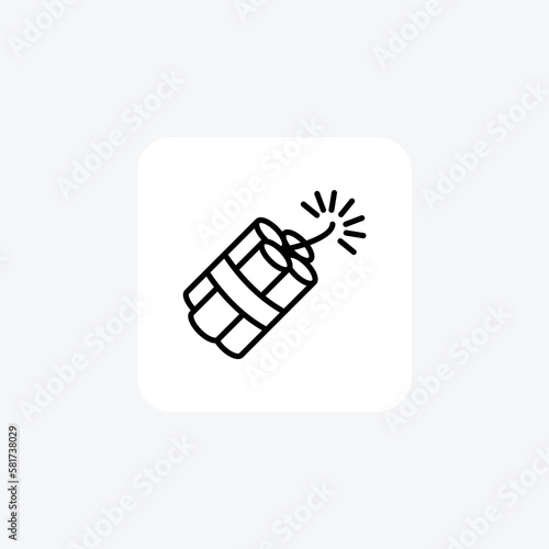 Bomb,crackers fully editable vector icon

