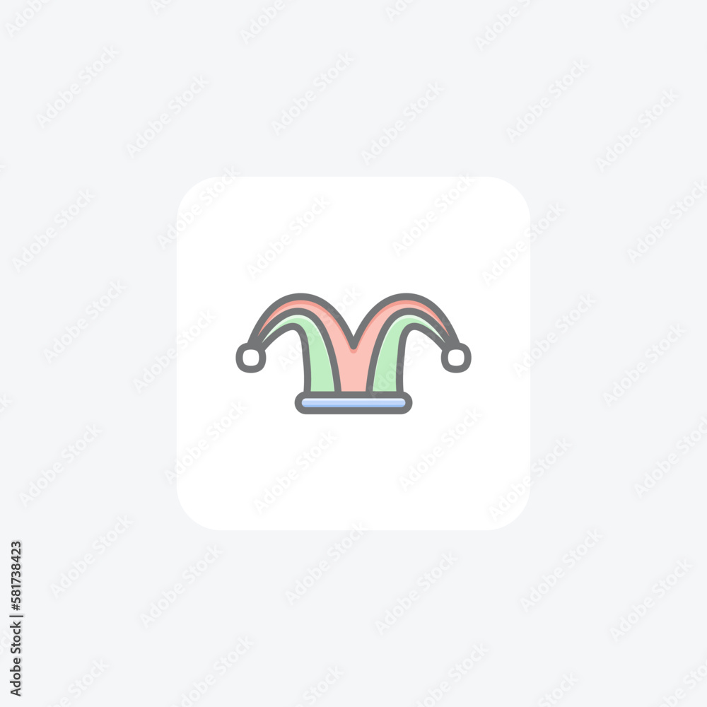 Carnival, circus, costume fully editable vector icon
Carnival, circus, costume fully editable vector icon