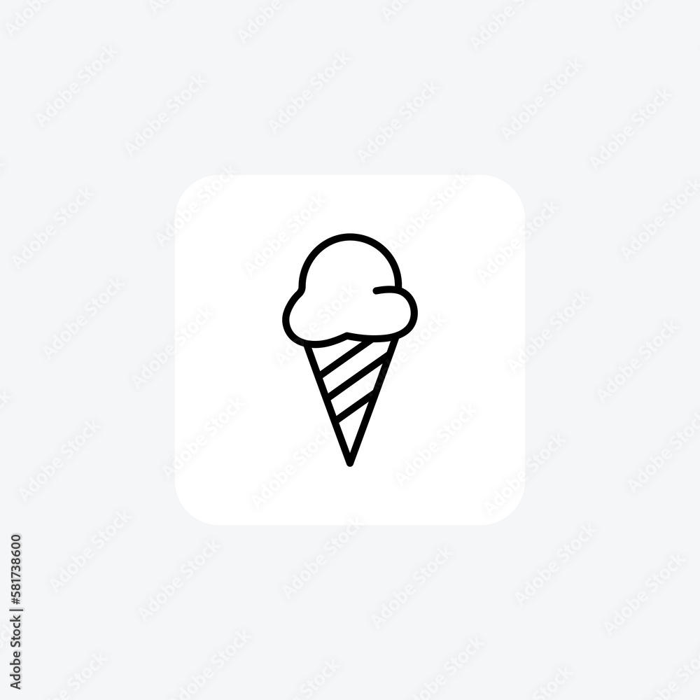 Cold , cone, dessert fully editable vector icon
Cold , cone, dessert fully editable vector icon