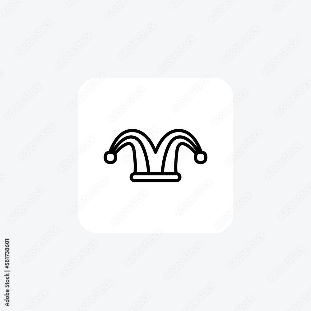 Carnival, circus, costume fully editable vector icon
Carnival, circus, costume fully editable vector icon