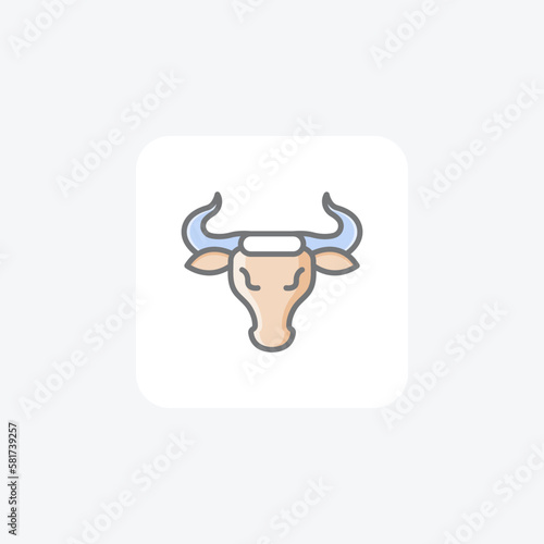 San fermin festival fully editable vector icon

