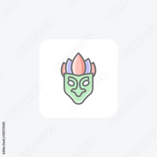 Carnival of venice fully editable vector icon