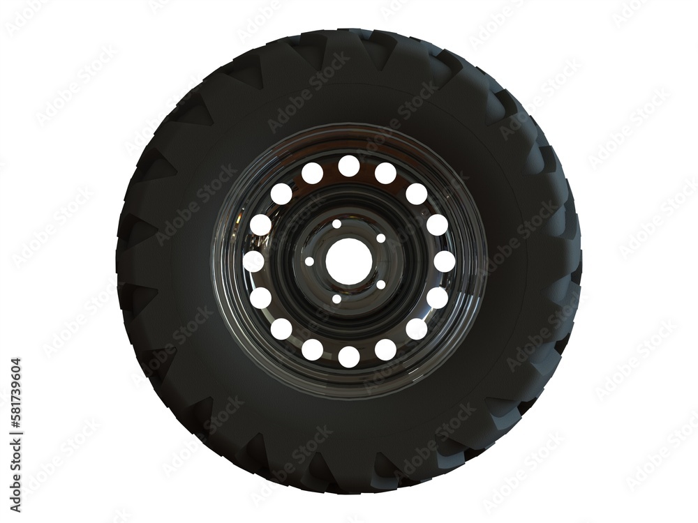 Transport Wheel Standard 3D Rendering Transport Wheel Standard 3D Rendering