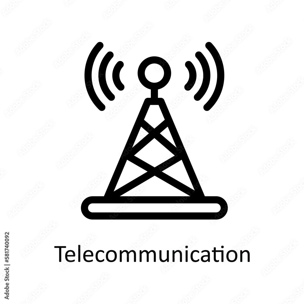 Telecommunication Vector outline Icons. Simple stock illustration stock Telecommunication Vector outline Icons. Simple stock illustration stock