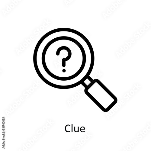 Clue Vector  outline Icons. Simple stock illustration stock