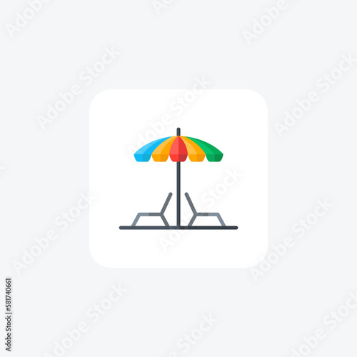Beech chill icon fully editable vector icon

