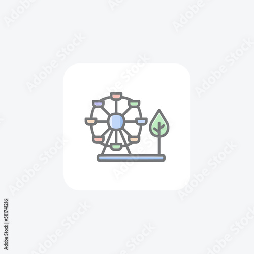 Park enjoyment fully editable vector icon

