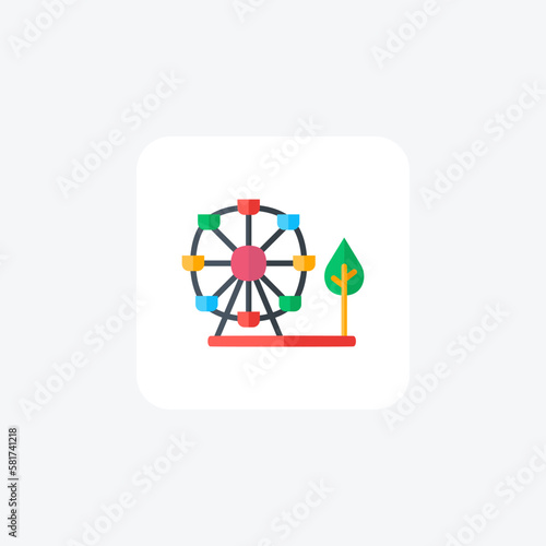 Park enjoyment fully editable vector icon

