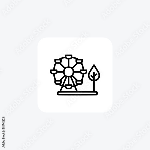 Park enjoyment fully editable vector icon

