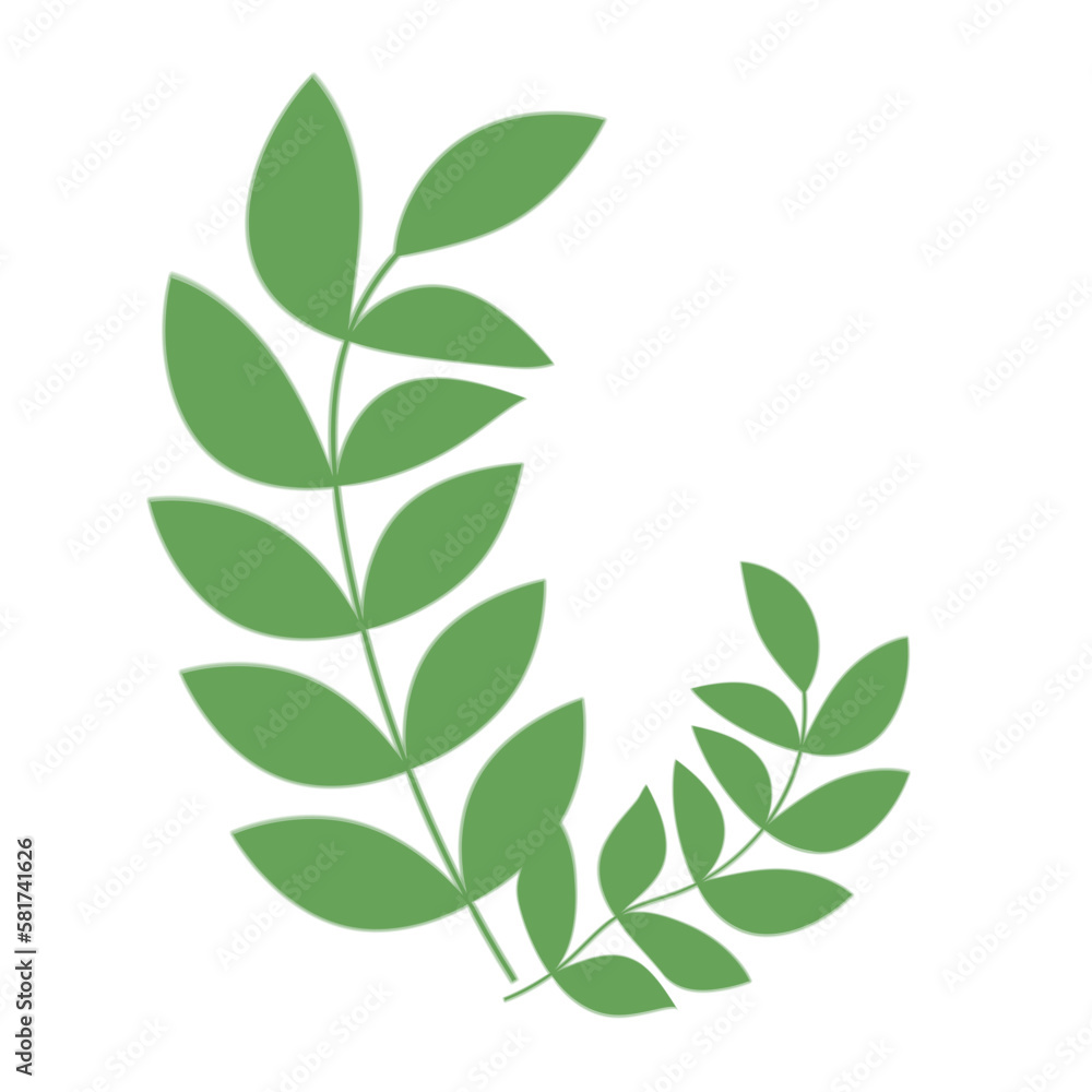 Green Leaf Illustration
