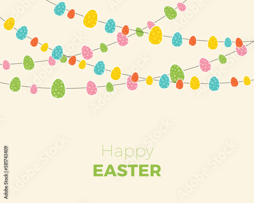 Easter background with eggs, happy easter, spring, colorful, mood