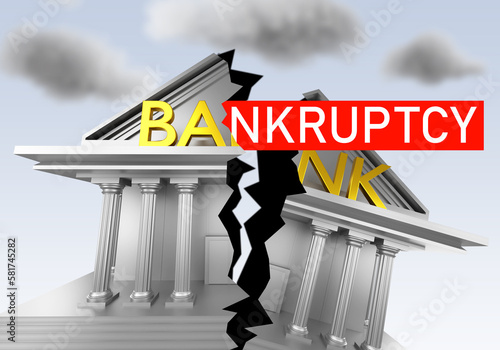 Banking bankruptcy. Crash b...