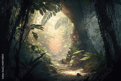 Jungle inside. generative ai.