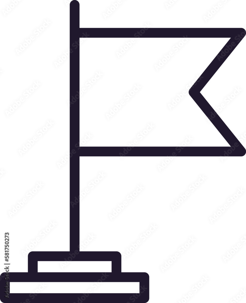 Single line icon of flag High quality vector illustration for design, web sites, internet shops, online books etc. Editable stroke in trendy flat style isolated on white background Single line icon of flag High quality vector illustration for design, web sites, internet shops, online books etc. Editable stroke in trendy flat style isolated on white background