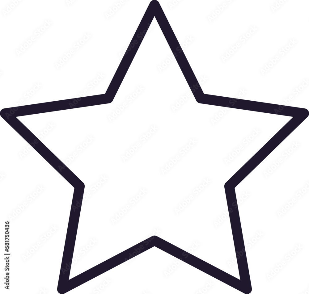 Single line icon of star on isolated white background. High quality editable stroke for mobile apps, web design, websites, online shops etc. Single line icon of star on isolated white background. High quality editable stroke for mobile apps, web design, websites, online shops etc.