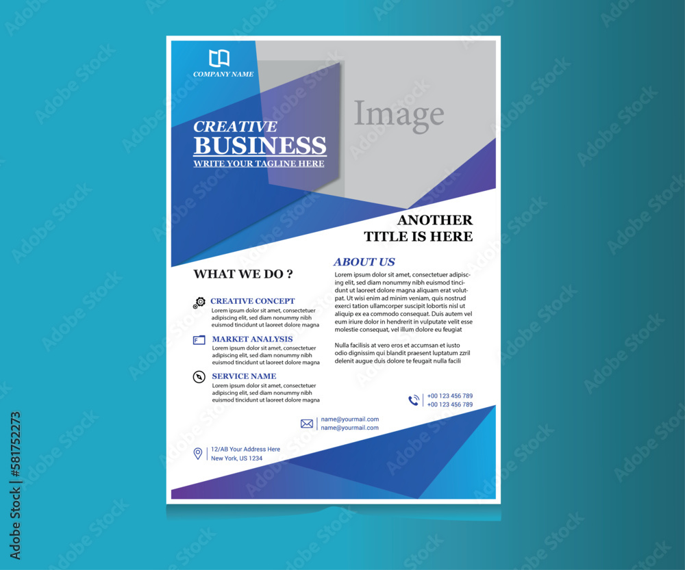 Modern Flyer Design Template For Infographics Modern Flyer Design Template For Infographics