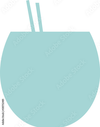 Shape of cocktail drinking glass