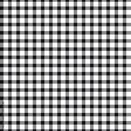 Gingham seamless pattern, black and white Can be used to decorate fashion clothes. Bedding sets, curtains, tablecloths, notebooks