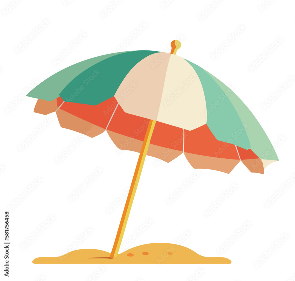 illustration of a umbrella - obrazy, fototapety, plakaty 