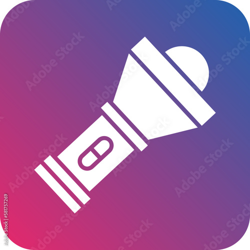 Vector Design Flashlight Icon Style