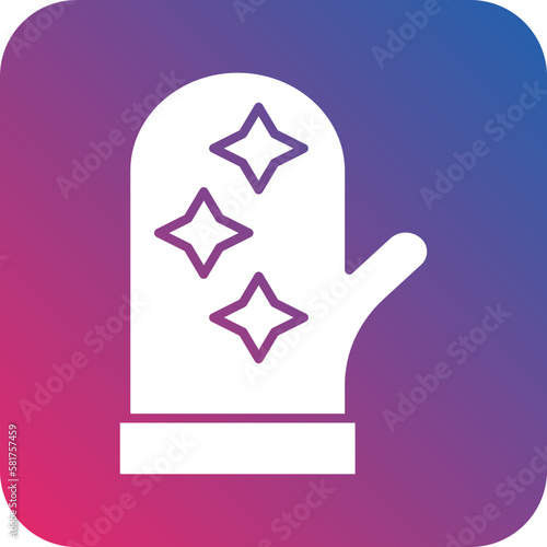 Vector Design Oven Mitt Icon Style
