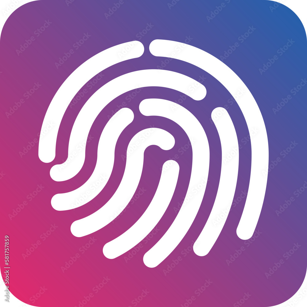 Vector Design Fingerprint Icon Style Vector Design Fingerprint Icon Style