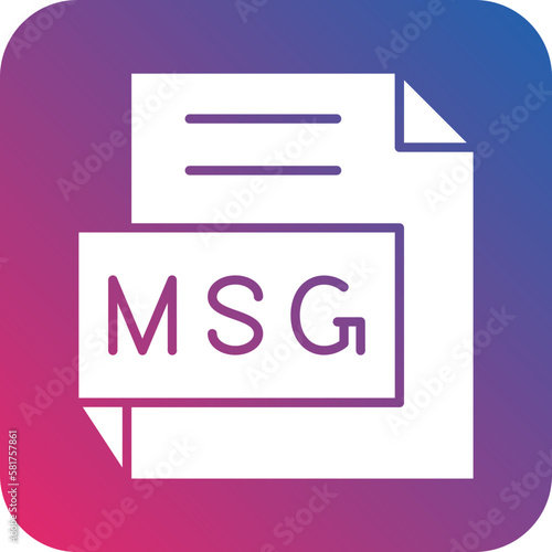 Vector Design MSG Icon Style