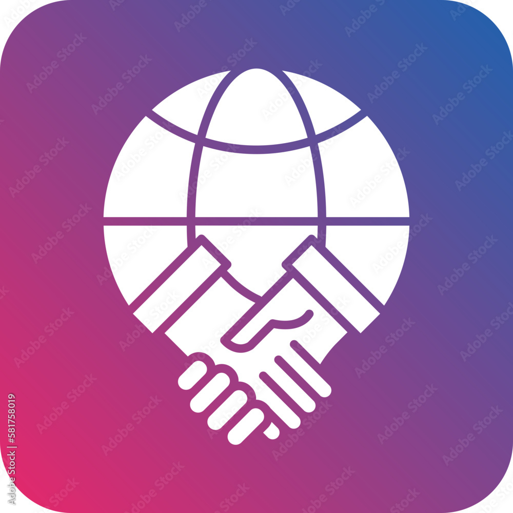 Vector Design Global Business Icon Style Vector Design Global Business Icon Style