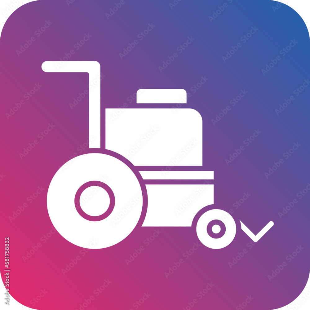 Vector Design Wheelchair Icon Style Vector Design Wheelchair Icon Style