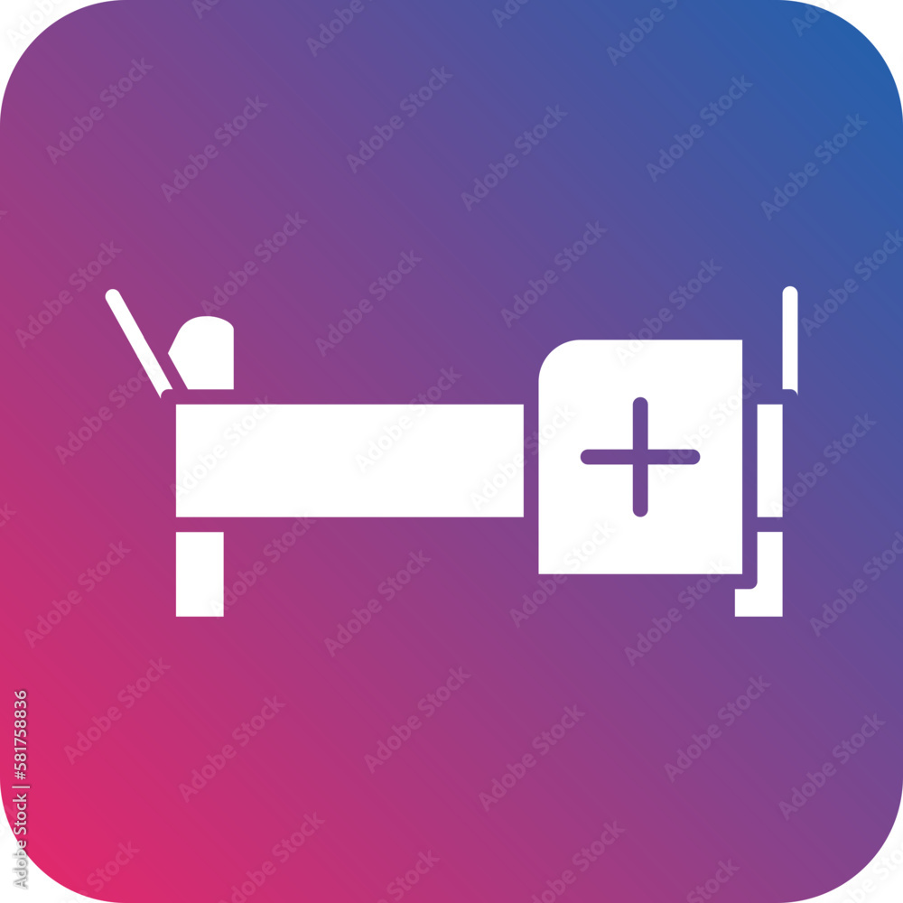 Fototapeta premium Vector Design Hospital Bed Icon Style