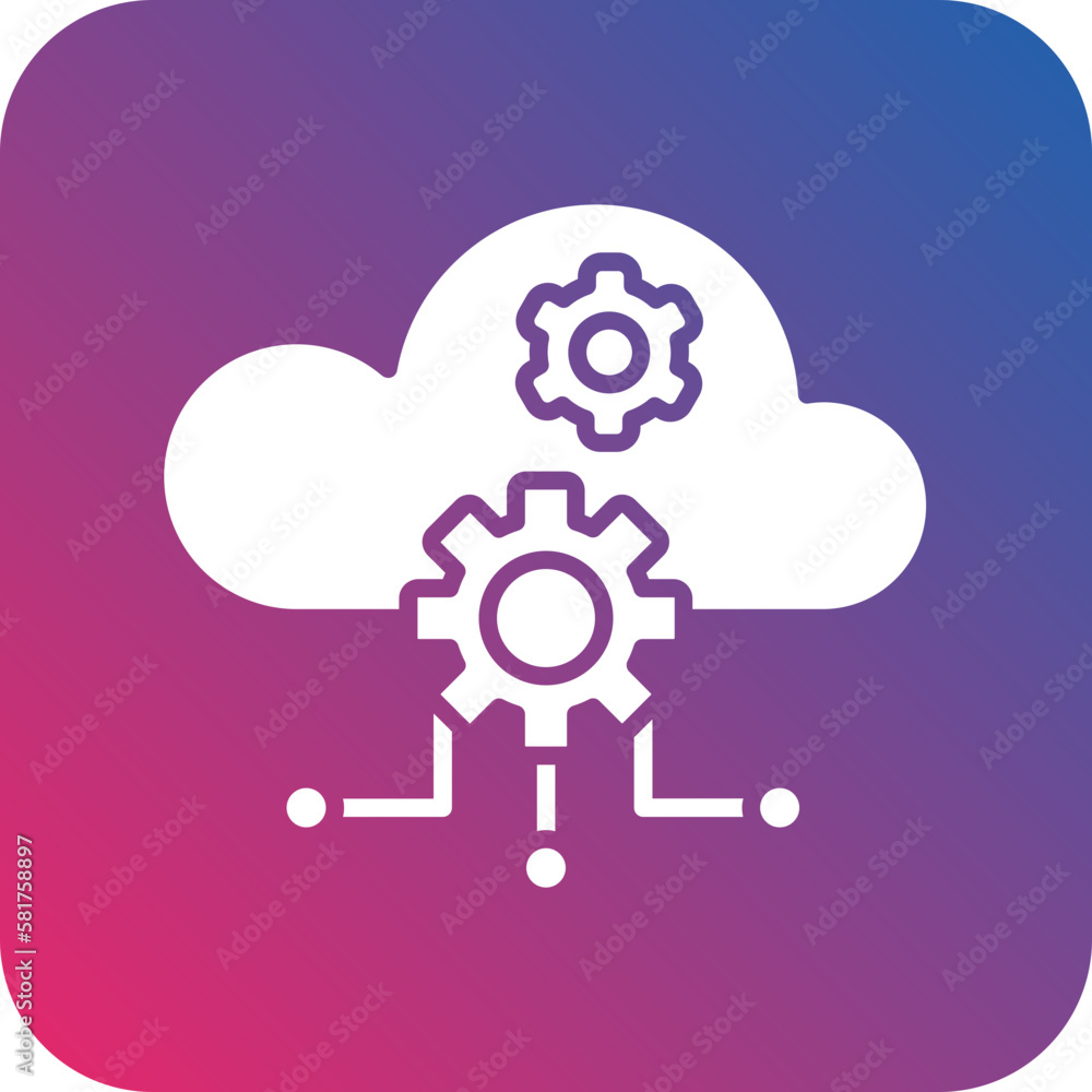 Vector Design Cloud Computing Icon Style Vector Design Cloud Computing Icon Style