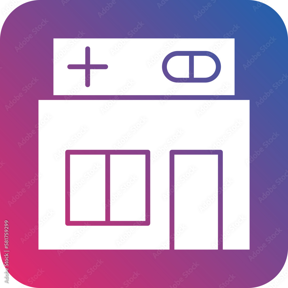 Vector Design Medical Shop Icon Style Vector Design Medical Shop Icon Style