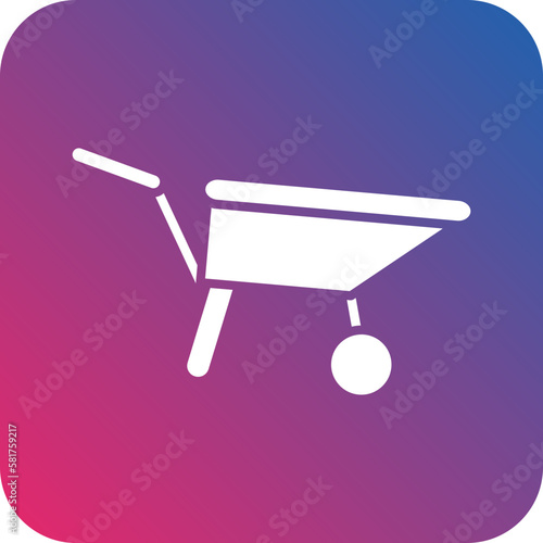 Vector Design Wheelbarrow Icon Style