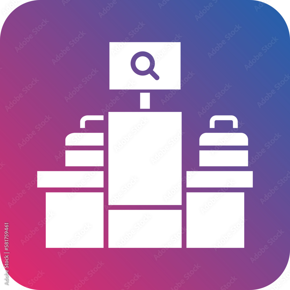 Vector Design Luggage Scan Icon Style Vector Design Luggage Scan Icon Style