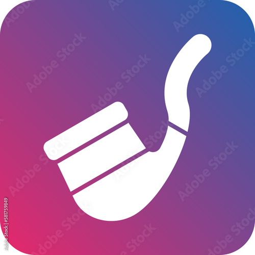 Vector Design Smoking Pipe Icon Style