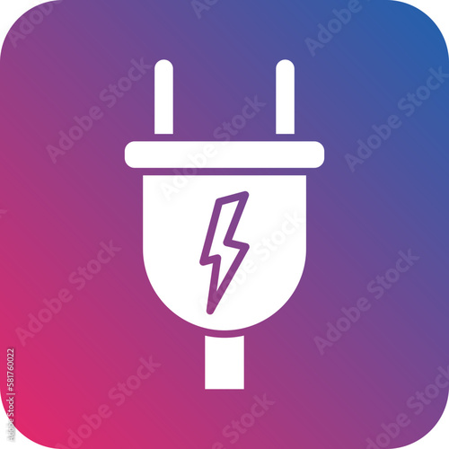 Vector Design Power Plug Icon Style