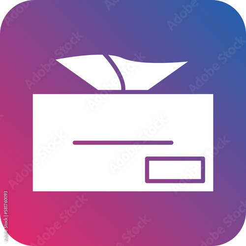 Vector Design Tissue Box Icon Style