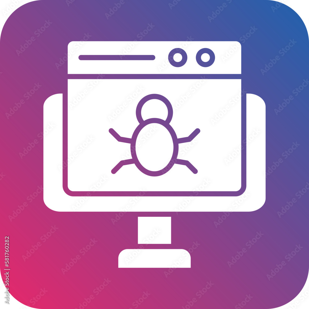 Vector Design Website Bug Icon Style Vector Design Website Bug Icon Style