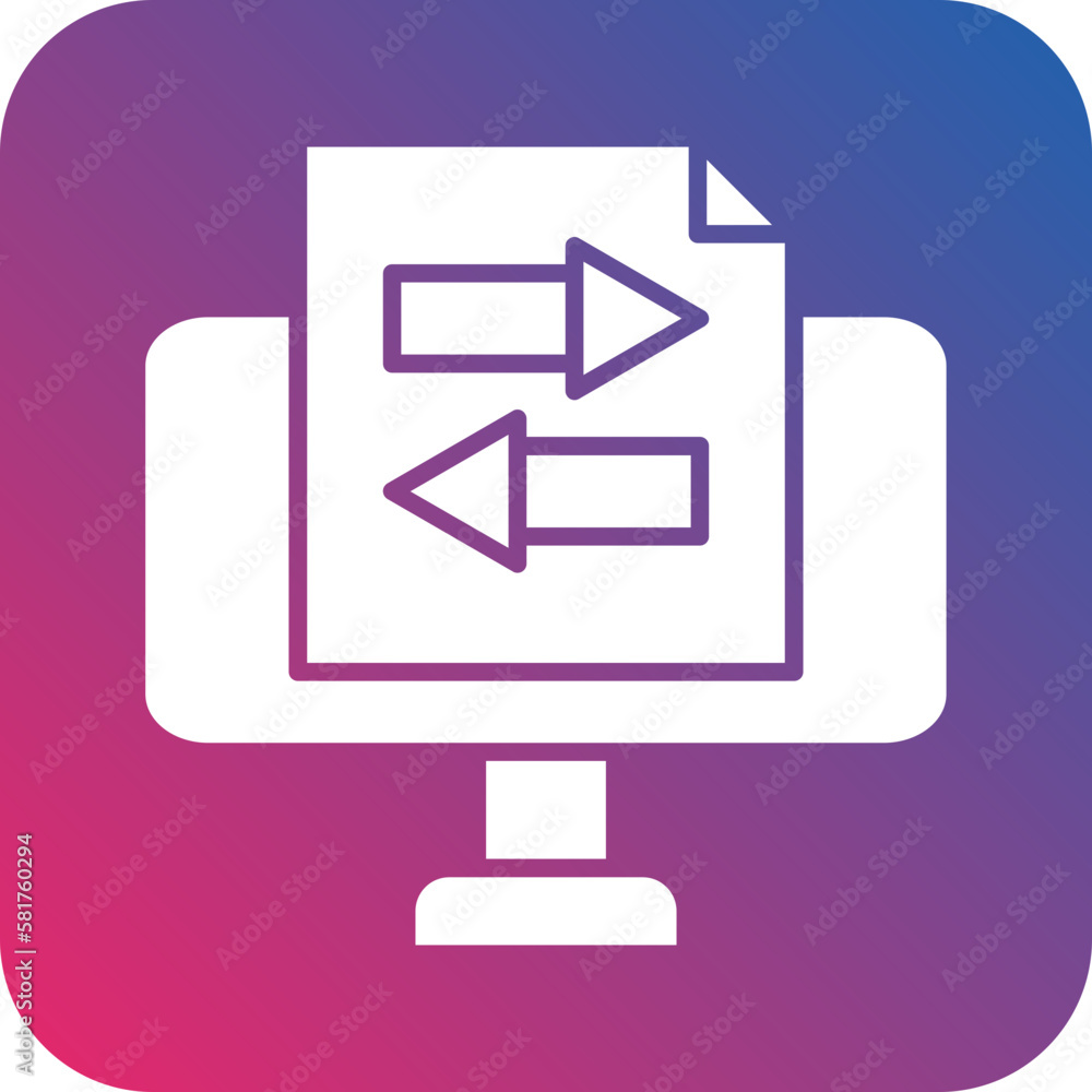 Vector Design Online File Transfer Icon Style Vector Design Online File Transfer Icon Style
