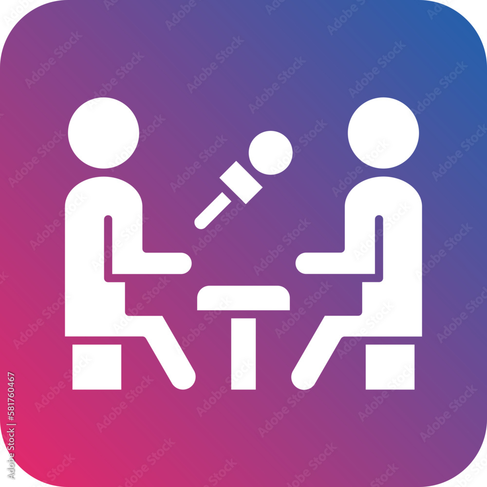 Vector Design Interview Icon Style Vector Design Interview Icon Style