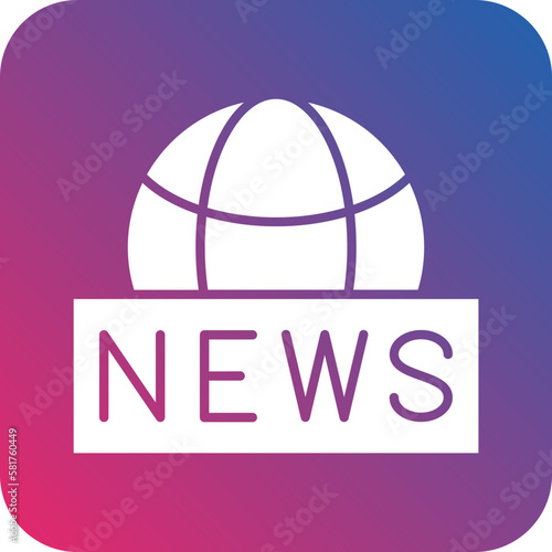 Vector Design Global News Icon Style