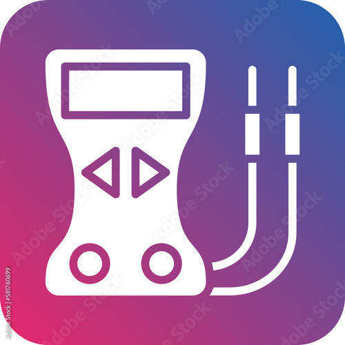 Vector Design Voltmeter Icon Style