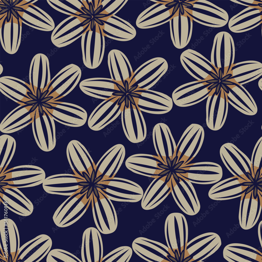 Fototapeta premium Floral Seamless Pattern Design Background