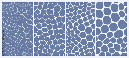 Abstract scientific background with cells or cell membranes. Vector illustration for print, textile, fabric, package, wrapping or cover.
