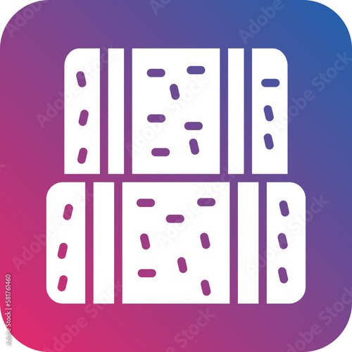 Vector Design Hay Bale Icon Style